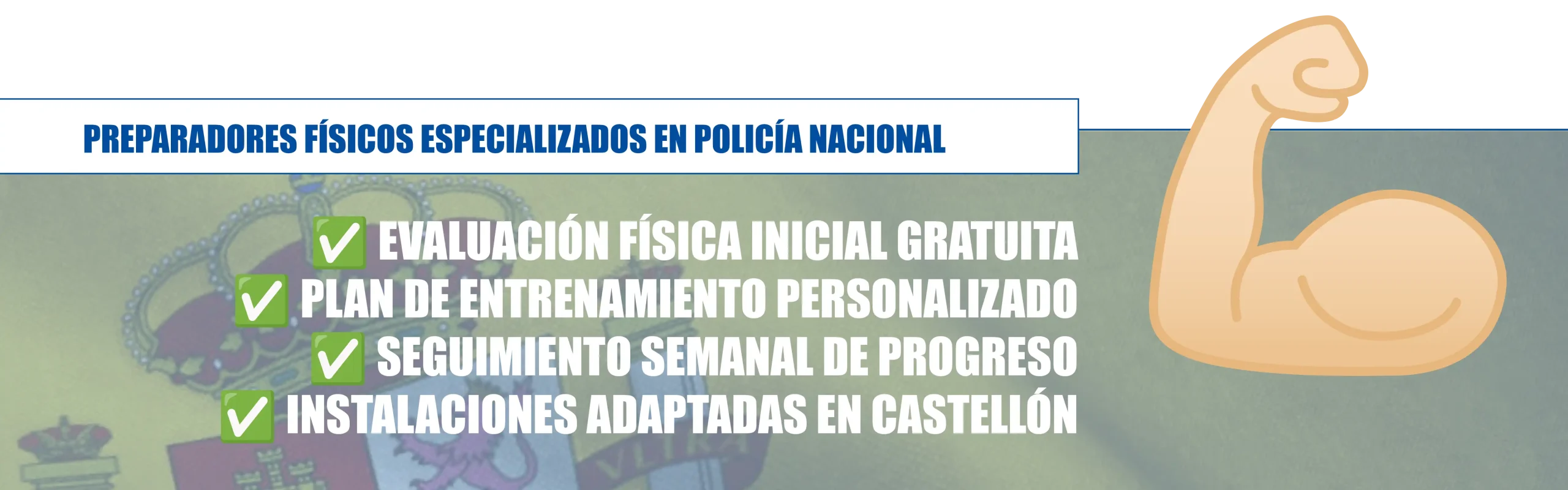 Banner CTA con las ventajas de elegir Academia Mirapol para preparar las oposiciones Policía Nacional en Castellón